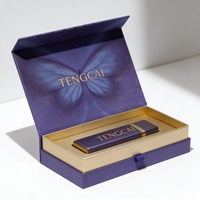 Boîte Cadeau de Luxe en Carton Écologique Recyclable Portable avec Fermeture Magnétique, Échantillon Gratuit, Gaufrage, Logo Personnalisé, Vente Chaude en Gros