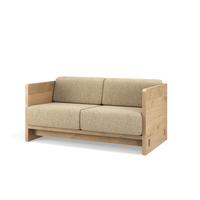 Ensemble de canapés sectionnels modernes pour salon, design nordique, en tissu danois rembourré, 3+2+1 places, base en bois, pour villa
