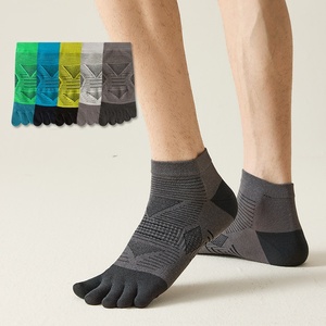 <span class=keywords><strong>Chaussettes</strong></span> respirantes à cinq doigts pour hommes, en coton, confortables pour le quotidien, vente en gros - Product Image 1