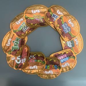 Bolsa de Mylar con Forma de Hamburguesa, Lista para Enviar, MOQ Bajo, para Empaque de 3.5g de Flores Exóticas y Gomitas, Bolsa con Cierre Hermético a Prueba de Olores - Product Image 3