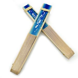 European Style Sustainable Solid Wood Folding Handmade Classic Guangdong <b>Wooden</b> Hand Fans <b>Gift</b> - Product Image 6
