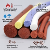 Bande d'insonorisation pour capot de voiture, isolation des vibrations du toit ouvrant, bande d'étanchéité en mousse de silicone