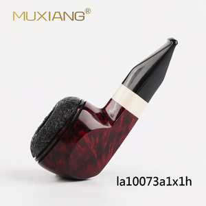 Handcrafted Wooden Bullhead Pipe Smooth Solid Briarwood With Vulcanized Rubber Mouthpiece Tobacco Smoking Pipe - Product Image 4