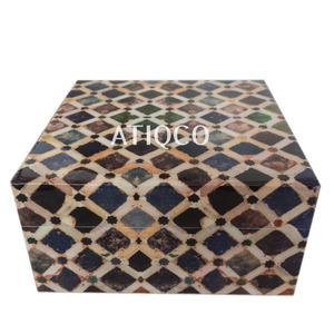 Joyero de madera moderno de calidad a granel, elegante diseño hexagonal con impresión Digital, letreros de pared esmaltados, caja inteligente y de venta caliente - Product Image 2