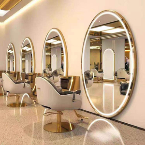 Miroir de <span class=keywords><strong>coiffeur</strong></span> mural ovale rond lumineux à écran tactile intelligent moderne <span class=keywords><strong>CF</strong></span> pour salle de bain - Product Image 4