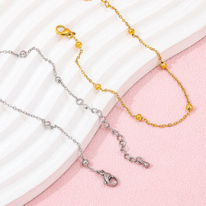 Fenny गहने 18k pvd सोने के प्लेटेड वाटरप्रूफ फैशन ग्रीष्मकालीन छुट्टी समुद्र तट बेडेड चेन महिलाओं के लिए - Product Image 5