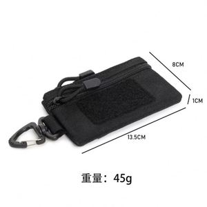 Multifunction Wallet Mini Portable Zipper <b>Pouch</b> Coin Purse Belt Bag Waist Bag for <b>Men</b> Outdoor Camping Hiking - Product Image 4