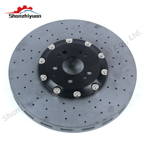 Vendita calda NewCarbon ceramico rotori a disco freno 380-440mm per Porsche 718 Boxster S 992.2 Carrera Cayenne 911 Sport classico - Product Image 1