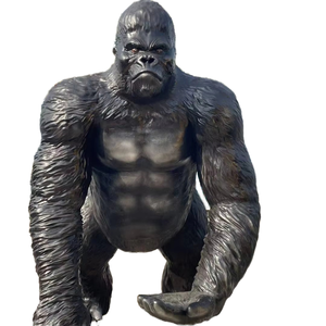 Lớn ngoài trời Vườn trang trí phổ biến Donkey Kong <span class=keywords><strong>GORILLA</strong></span> nhự<span class=keywords><strong>a</strong></span> bức tượng linh trưởng động vật hoang dã tác phẩm điêu khắc sợi thủy tinh nhự<span class=keywords><strong>a</strong></span> thủ công mỹ nghệ - Product Image 6