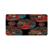 Plaque d'immatriculation personnalisée en aluminium résistant aux intempéries avec motif Saipan, accessoire de véhicule, décoration murale pour la maison, cadeau pour les passionnés de voitures