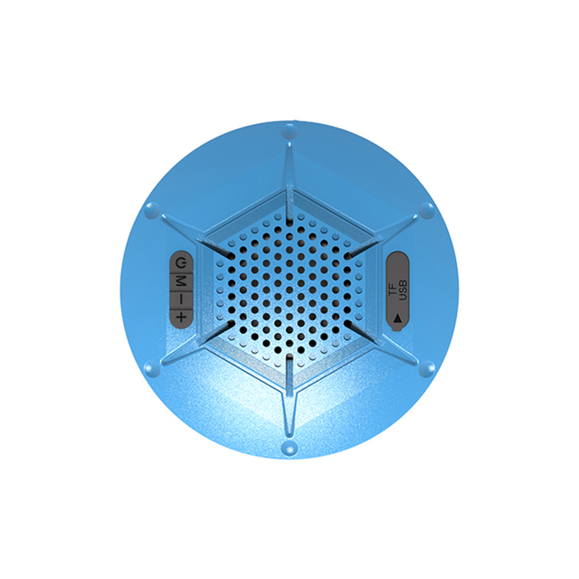 Rainbow Floating for Waterproof IPX7 Outdoor Hexagon RGB LED Portable Wireless Speaker with 500-1000mAh Battery