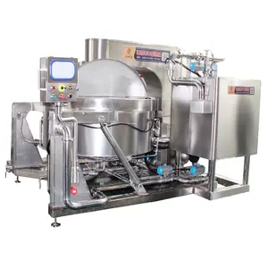 Automatic Food Cooking Mixer Machine 500L Industrial Meat Cooking Machine Price Commercial Eggs Cooking Pot with Mixer