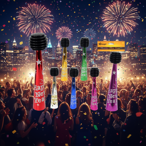 แตรลม Everbright ของตกแต่งงานปาร์ตี้ ขนาด 12 นิ้ว ของเล่นเป่าลมพลาสติกสำหรับปีใหม่ 48 ชิ้น/กล่อง - Product Image 2