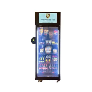 Para O Escritório Saudável Pronto Para Comer Alimentos Salada De Frutas Lanche Inteligente Geladeira Vending Machine Para Alimentos e Bebidas