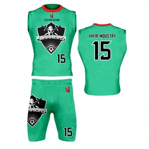 Últimas personalizado sublimado compresión Set Jerseys transpirable 7v7 uniforme de fútbol americano XL personalizado paquete en blanco oferta - Product Image 1