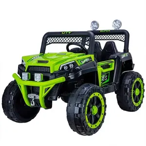 للبيع بالجملة 24 فولت للأطفال الصغار عجلات مطاطية قوية للأطفال MX UTV سيارة كهربائية كبيرة مع مقعدين من الجلد