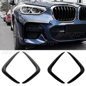 สปอยเลอร์วินด์ไนฟ์ ปรับแต่งใบมีดอากาศ กันชนหน้า ด้านข้าง สำหรับ BMW X3 X4 G01 G02 M Sport 2018-2021 อุปกรณ์ตกแต่งรถยนต์ - Product Image 2