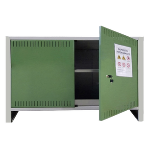 Armoire phytopharmaceutique basse 400x1000x80 (DxLxH) pour une utilisation en atelier et au bureau avec prise en charge de la personnalisation OEM - Product Image 1