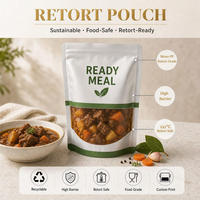 Pochette Doypack Retortable Personnalisée Imprimée Recyclable à Ouverture Facile pour Aliments Humides pour Chats et Chiens, Haute Barrière, 100g-1kg, Vente en Gros
