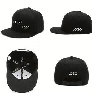 Gorra de béisbol clásica con visera plana, ajustable, de alta gama, estilo moderno, de color liso, con logo personalizado - Product Image 3