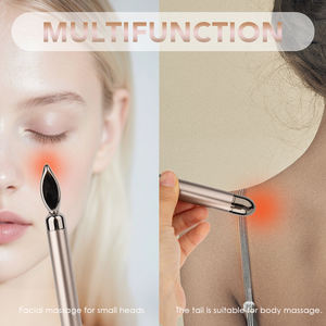 アンダーアイマッサージペン振動アイワント24Kゴールドビューティーバーふわふわ電気ファーミングアイリフトマッサージャーツール - Product Image 5