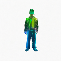 Costume de danse à fibres optiques LED, tenue lumineuse pour spectacle sur scène, pour danseurs, fête, festival, spectacle, événement, divertissement