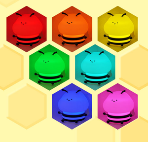 โคมไฟกลางคืนซิลิโคนรูปผึ้ง ชาร์จไฟผ่าน USB ไฟ LED สำหรับเด็ก โคมไฟข้างเตียง ควบคุมการเปลี่ยนสีด้วยการแตะ โคมไฟ RGB สำหรับห้องนอนเด็ก ปี 2026 - Product Image 6