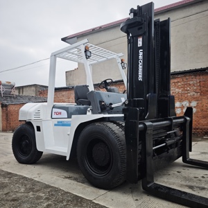 Original TCM FD100 Used 10 Ton Diesel <b>Forklift</b> with Isuzu 6BG1T Engine - Product Image 5