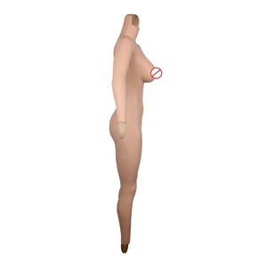 <span class=keywords><strong>Lingerie</strong></span> de travestissement intégrale en silicone réaliste avec bras et pieds, formes mammaires et vagin - Product Image 5