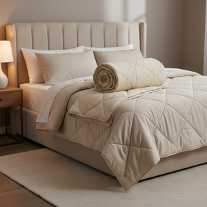 Piumini di lana australiani all'ingrosso set di biancheria da letto set di biancheria da letto piumino di lana con cuciture - Product Image 2