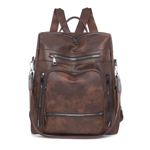 2025 mochila De moda para mujer, bolso De cuero De lujo, bolsos De hombro individuales para niñas, mochila impermeable, Bolsos De Cuero - Product Image 4