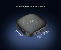 Boîtier TV intelligent Mortal T1 Android 14.0, version globale, lecteur multimédia en streaming, Wi-Fi 6, 4K, BT5, assistant vocal