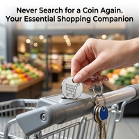 Jetons de chariot, jetons de chariot réutilisables pour supermarché, jeton de chariot promotionnel personnalisé OEM ODM