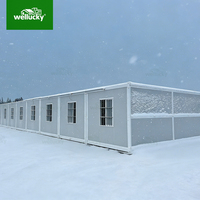 Maison préfabriquée économique de 20 pieds, module pliable X, petite classe, résistante au feu et à l'eau, adaptée aux climats extrêmes
