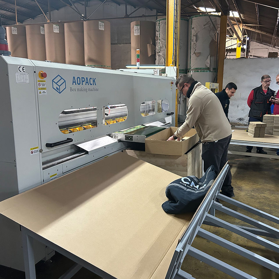 Aopack Custom Make Automatic Corrugated Cardboard Carton Box Making ...