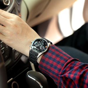 1Customized Luxury Stainless Steel Miyota <b>Automatic</b> Mechanical Water Resistant Chronograph Men's <b>Watch</b> Pointer Dial 20mm Band - Product Image 4