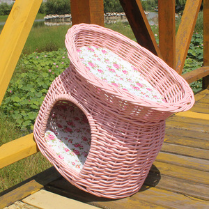 <span class=keywords><strong>Lit</strong></span> d'été en <span class=keywords><strong>rotin</strong></span> durable pour <span class=keywords><strong>chien</strong></span> Cool Pet Cat Bed avec matériau écologique - Product Image 4