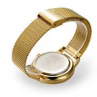 Reloj de Cuarzo con Logotipo Personalizado, Chapado en Oro de 18K, Resistente al Agua, Correa de Acero Inoxidable, Caja de Lujo Clásica, Cierre de Hebilla, Estilo Deportivo, Correa de Cuero