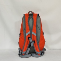 Sac à dos d'hydratation polyvalent en polyester orange durable avec fermeture éclair et dossier ergonomique pour la course à pied