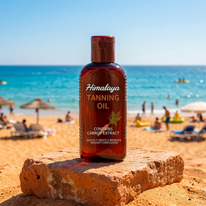 Olio Abbronzante Naturale Personalizzato con Logo, Idratante e Nutriente per la Pelle, per un'Abbronzatura Rapida e un Luminoso Effetto Baciato dal Sole - Product Image 1