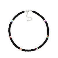 Argile polymère Surfeur Collier Boho Bohème Perle Choker En Vinyle Africain Collier De Perles pour Les Femmes Filles