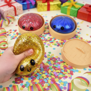 OEM Dumpling <b>Squishy</b> Steamed Bun Baozi Mystery Box Colorful Stress Balls Fidget Sensory Toy Food Anti Stress Balls - Product Image 1