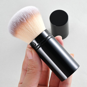 Juego de 6 Brochas de Maquillaje de Pelo Sintético con Ferrula de Aluminio para Rostro, Ojos, Polvo, Base, Rubor y Sombra de Ojos, Brochas Cosméticas con Logotipo Personalizado - Product Image 2