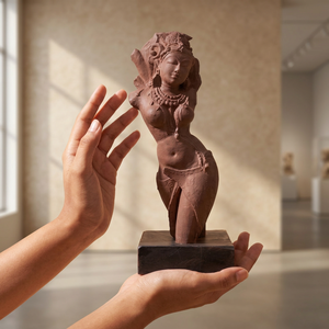 Escultura Salabhanjika del siglo X, figura de soporte de templo indio, réplica de museo, arte decorativo clásico heredado - Product Image 3