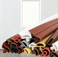 Bande d'étanchéité TPE moderne, durable et flexible pour fenêtres et portes, isolation phonique, installation par vis, multi-usages