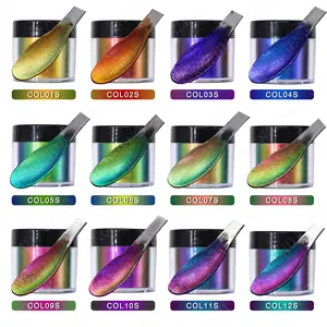 Super Chrome Chameleon Pigment Color Shift Chameleon Mica Powder For Eyeshadow