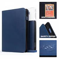 NLHT Classeur Premium en PU à 12 Poches pour Cartes à Collectionner - Noir 350x260x45mm 45mm d'Épaisseur