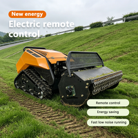 Robot chenillé diesel tout-terrain RC haute performance pour désherbage dense, creusement de tranchées, remblayage et ameublissement du sol