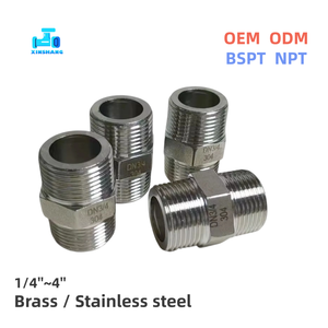 Oferta Especial en CA, EE. UU.: Conector Hexagonal Roscado de Acero Inoxidable SS304 para Tuberías, Ideal para Drenaje de Gas y Aceite en Plomería Residencial - Product Image 1