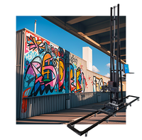Impresora UV de Pared Todo en Uno con Riel de Rueda, Impresora Vertical 3D para Paredes, Impresora 3D para Pintar Fondos de Pared